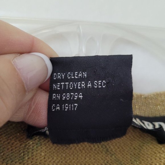 Nina Leonard Sweater Women‎ M Short Sleeve Floral Leaf Metallic Shoulder Pad - Picture 4 of 10